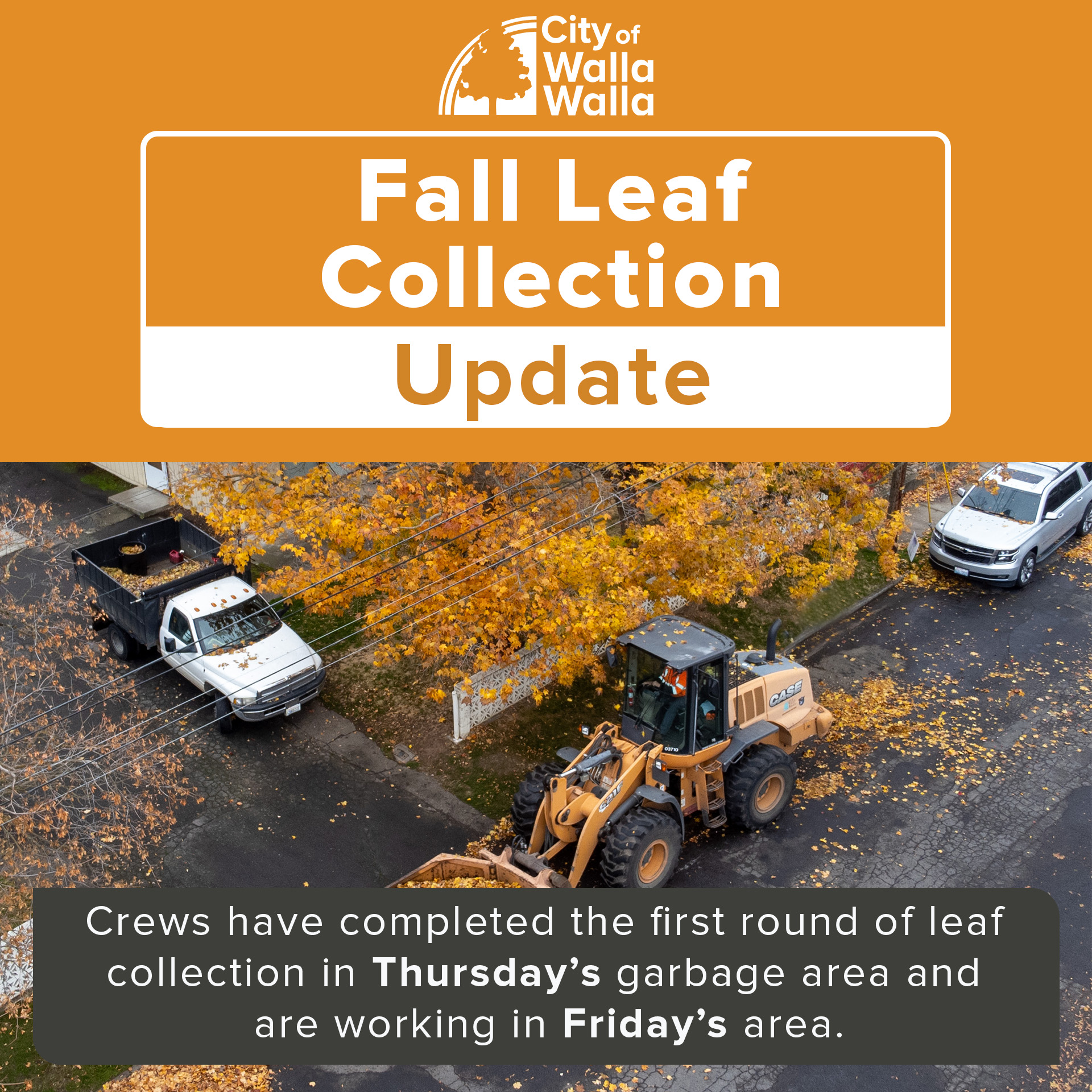 City - 🍂Leaf Collection Update, Nov. 5, 2025: Crews have completed the ...