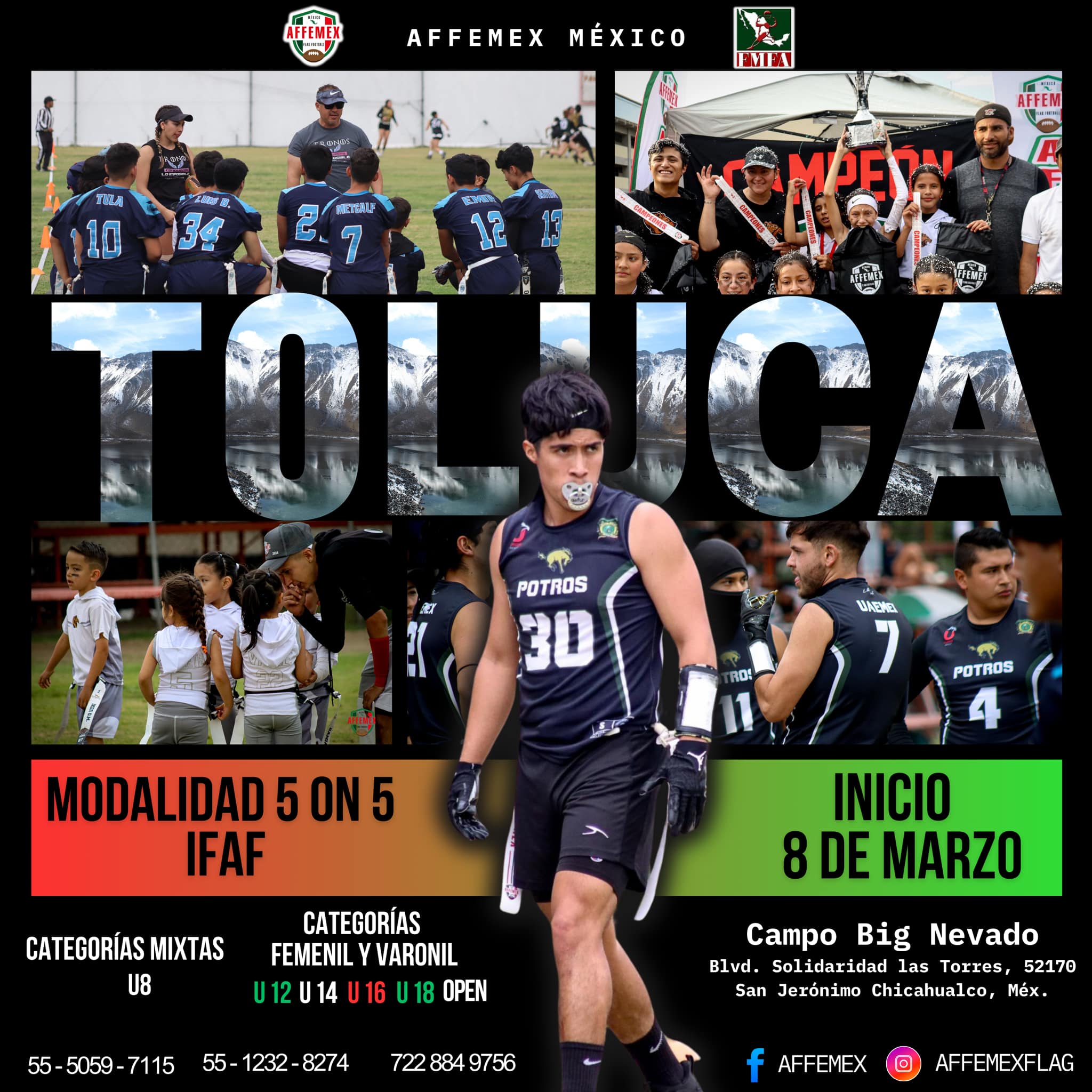 Affemex - 🏈🔥 ¡AFFEMEX LLEGA A TOLUCA! 🔥🏈 📅 Inicio: 8 de marzo 📍 Campo ...