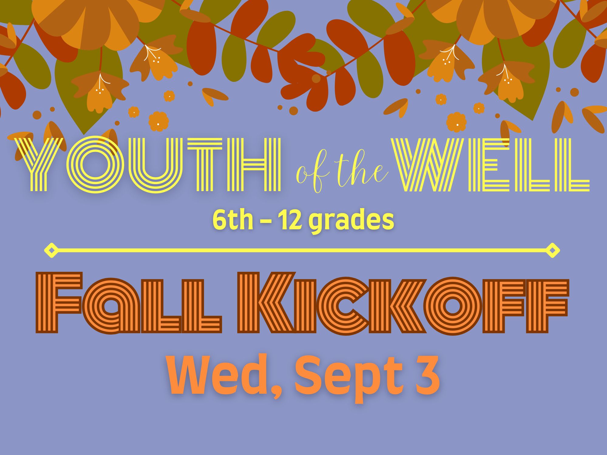 All 6th-12th grade students... - The Well Community Church | Facebook