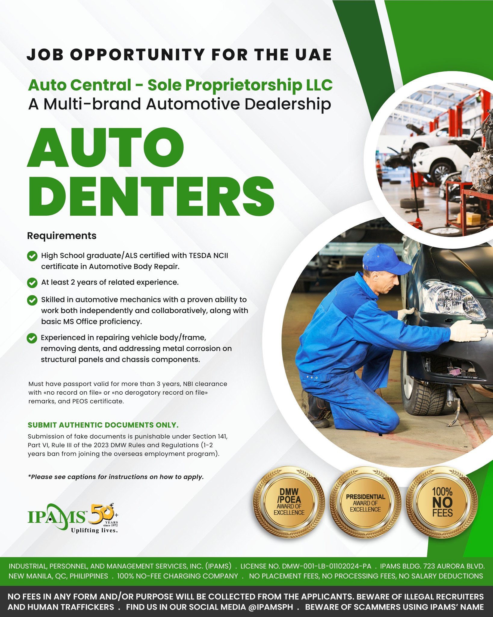 Industrial - 📣 APPLY NOW AT THE IPAMS OFFICE FROM 8 AM TO 3 PM! 🚗 AUTO ...
