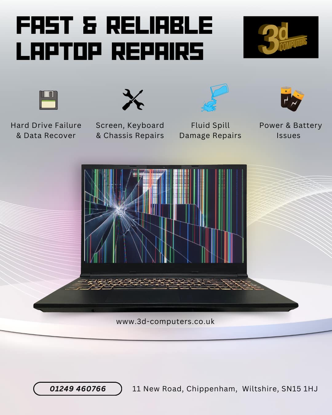 3d - 🔧 Laptop Repairs – Fast & Reliable! 💻 Is your laptop giving you ...
