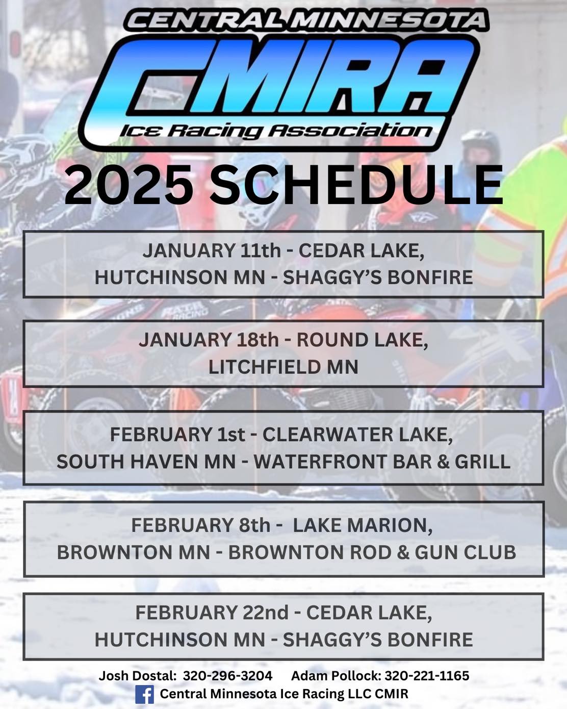 Central Minnesota Ice Racing LLC CMIR | Hutchinson MN