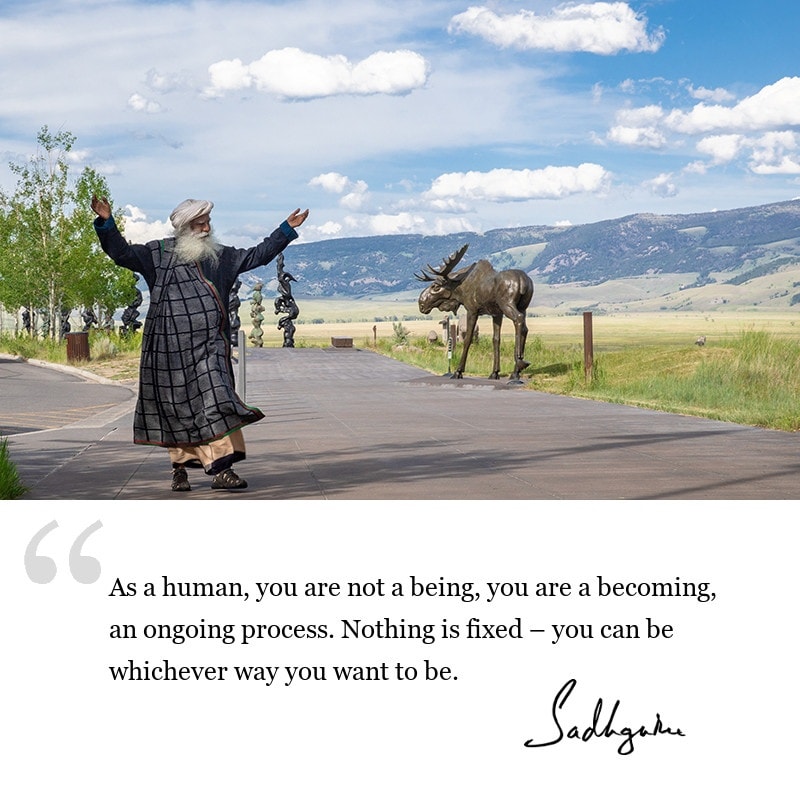 Sadhguru - As a human, you are not a being, you are a...