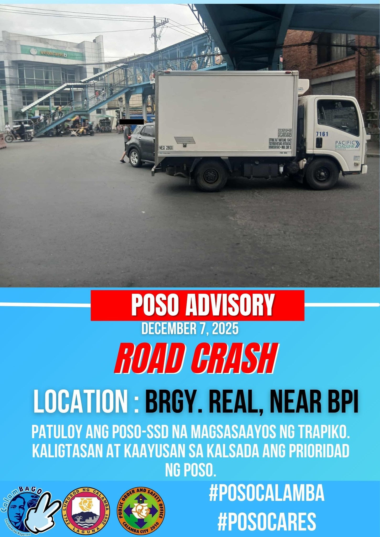 Calamba - ROAD ALERT!!! December 7, 2025 AS OF 10:50am Expect MODERATE ...