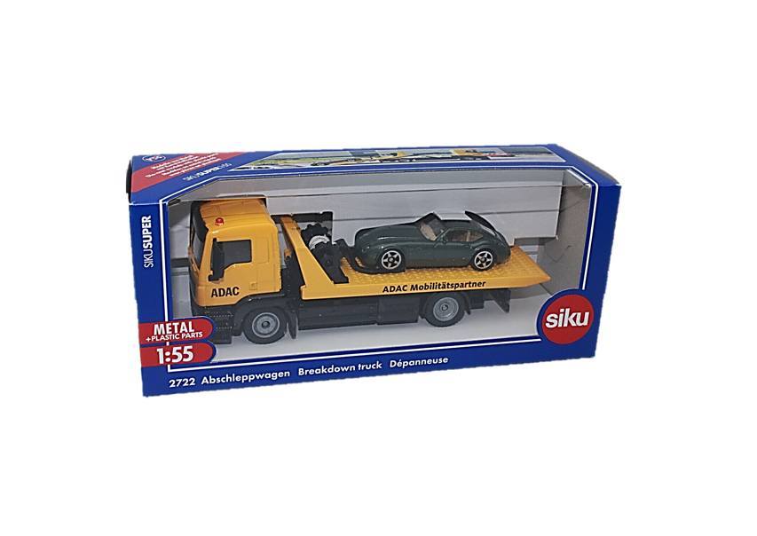 siku 2714, Camion de transport de bois, 1:50, Métal/plastique, 6 grumes incluses, Bras de préhension mobile