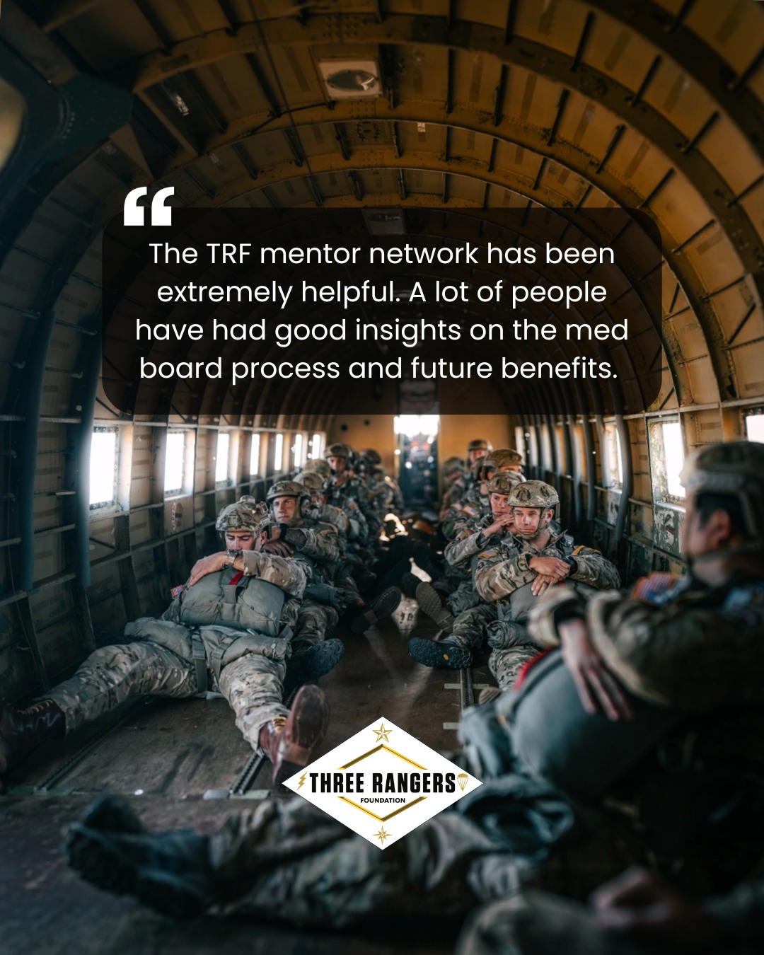 Three - The TRF Mentor Network exists for moments just like this ...