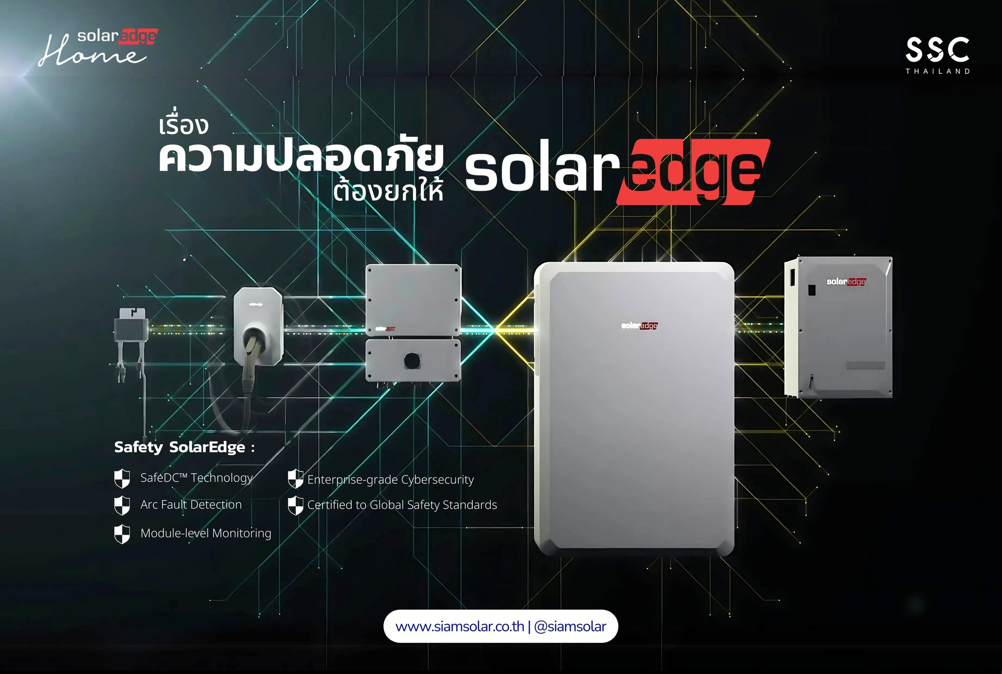 Siam - ☀️ เพียงติด SolarEdge คุณจะได้ “ระบบความปลอดภัย” ที่ครบ จบ ใน ...