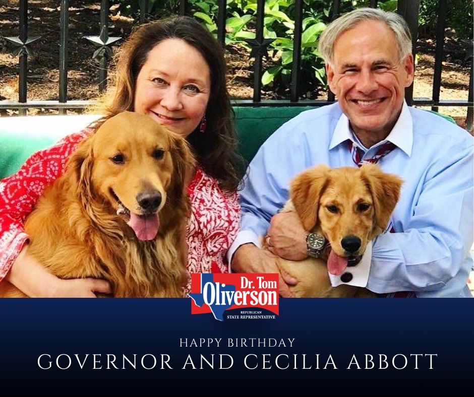 Tom Oliverson - Happy birthday to Texas Governor Greg... | Facebook