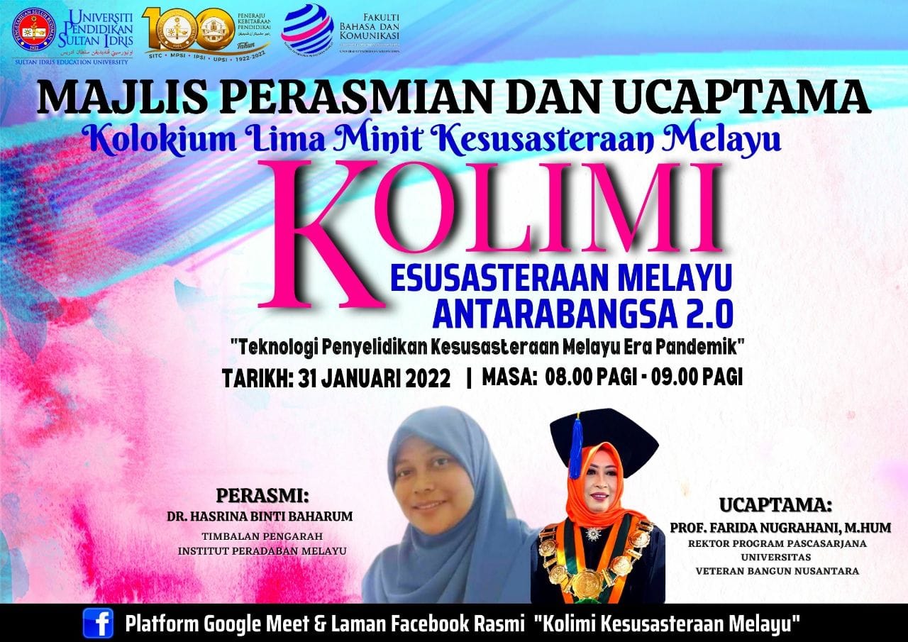 [MAJLIS PERASMIAN DAN... - Kolimi Kesusasteraan Melayu | Facebook