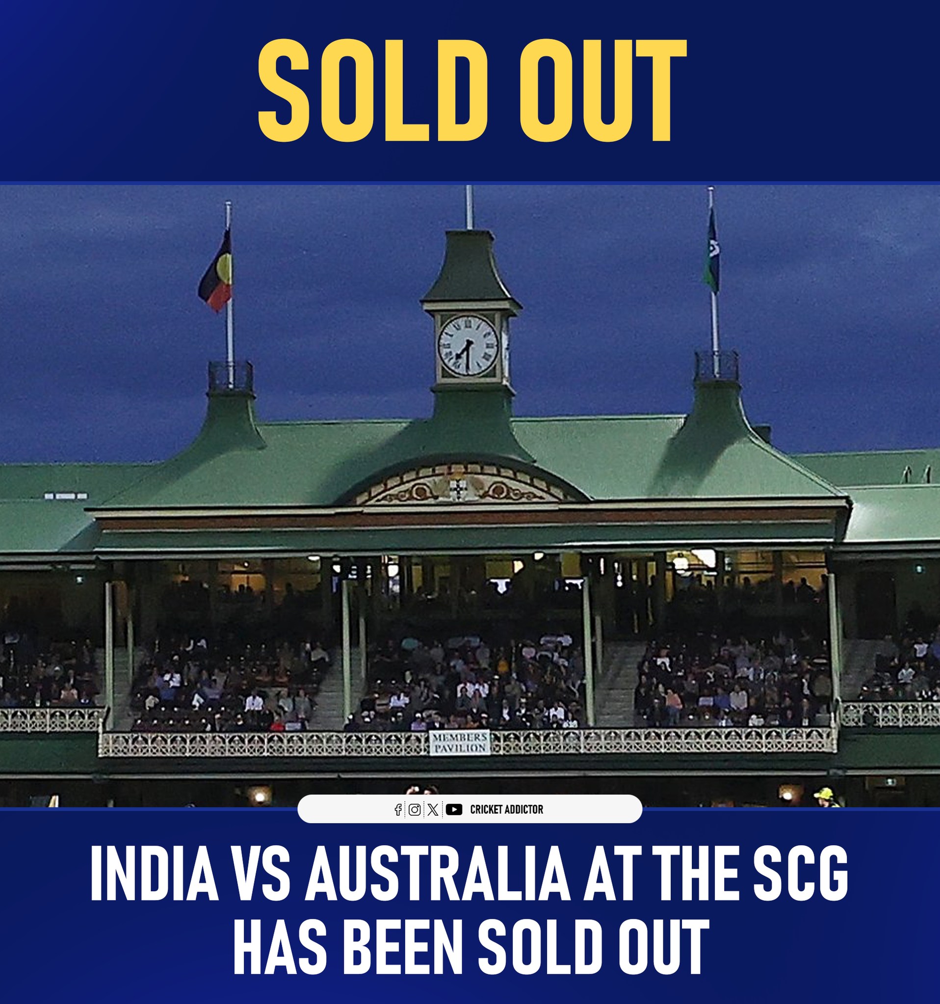 🚨 SOLD OUT! 🚨 The 3rd ODI between... - Cricket Addictor | Facebook