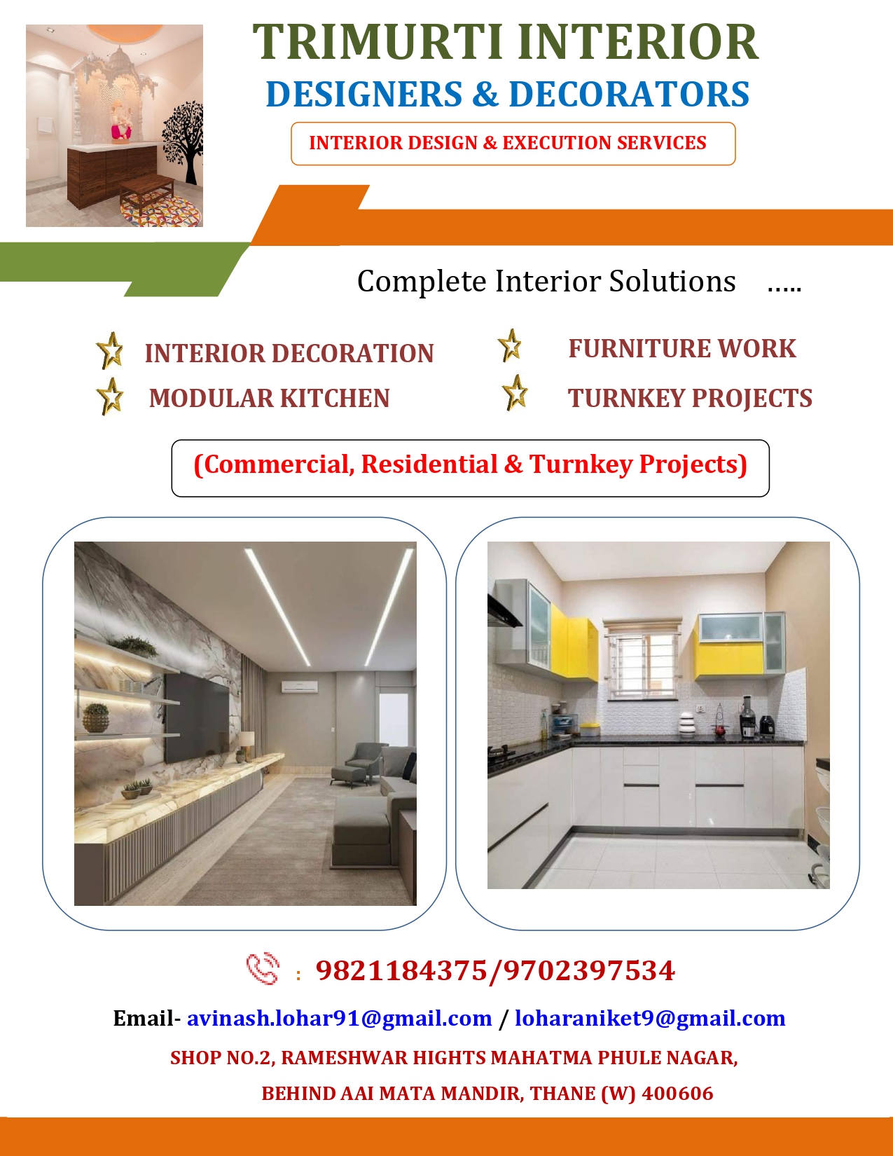 Trimurti Interior Designer & Decorators | Thane West