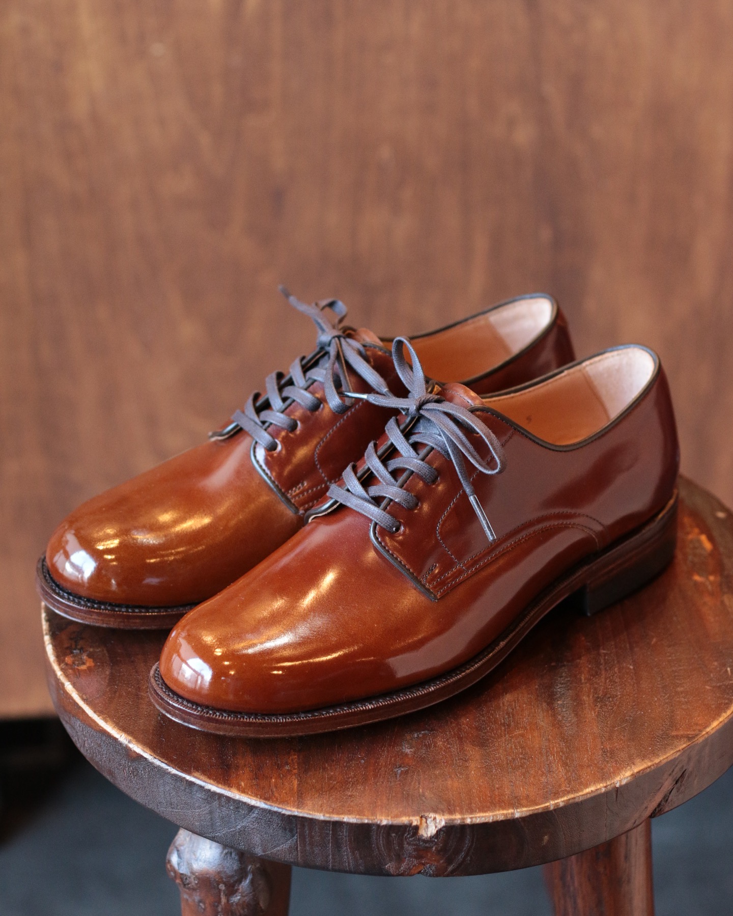 ORIENTAL 012 plain toe #Cordovan cognac @oriental_shoemaker シン