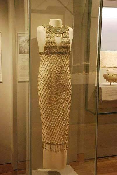 ancient egyptian bead dress This faience network is one of our most striking displays in the Hall of Egypt. #AncientEgypt #Houston #museum #eternity januarysale Betty Boop x SHEIN Size:16 US