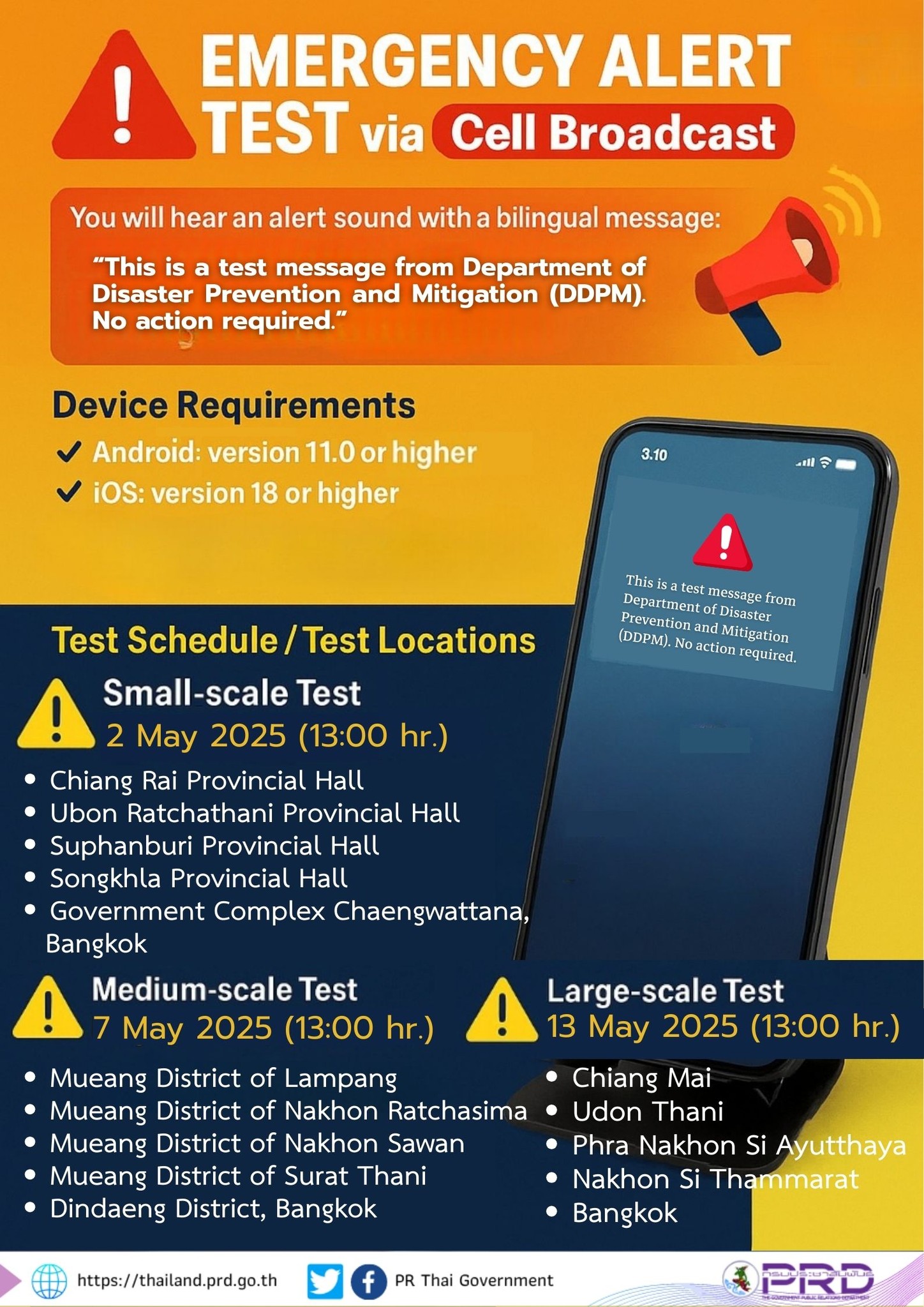 PR - Thailand is preparing to test the nationwide Cell Broadcast ...
