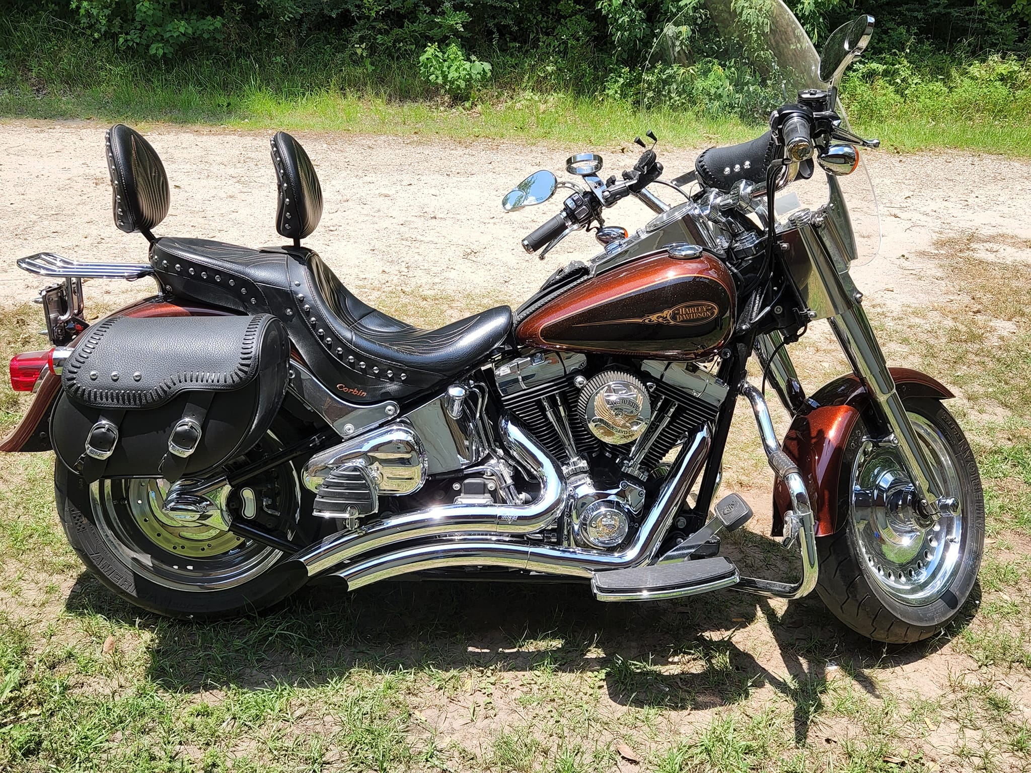 61 years old and my first Harley Davidson. 2009 fatboy in light 