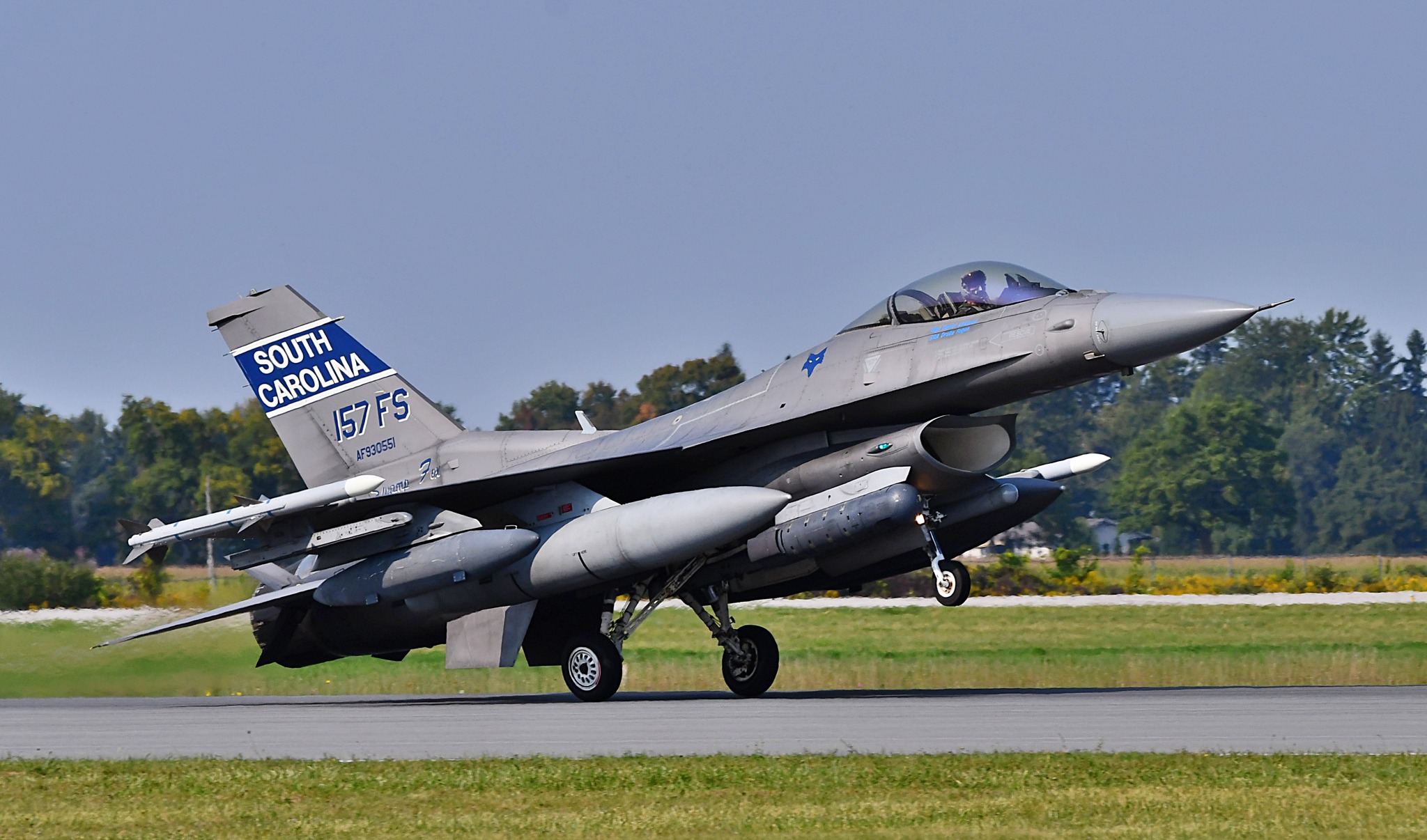 F-16C from South Carolina Air National Guard 157th Fighter Squadron