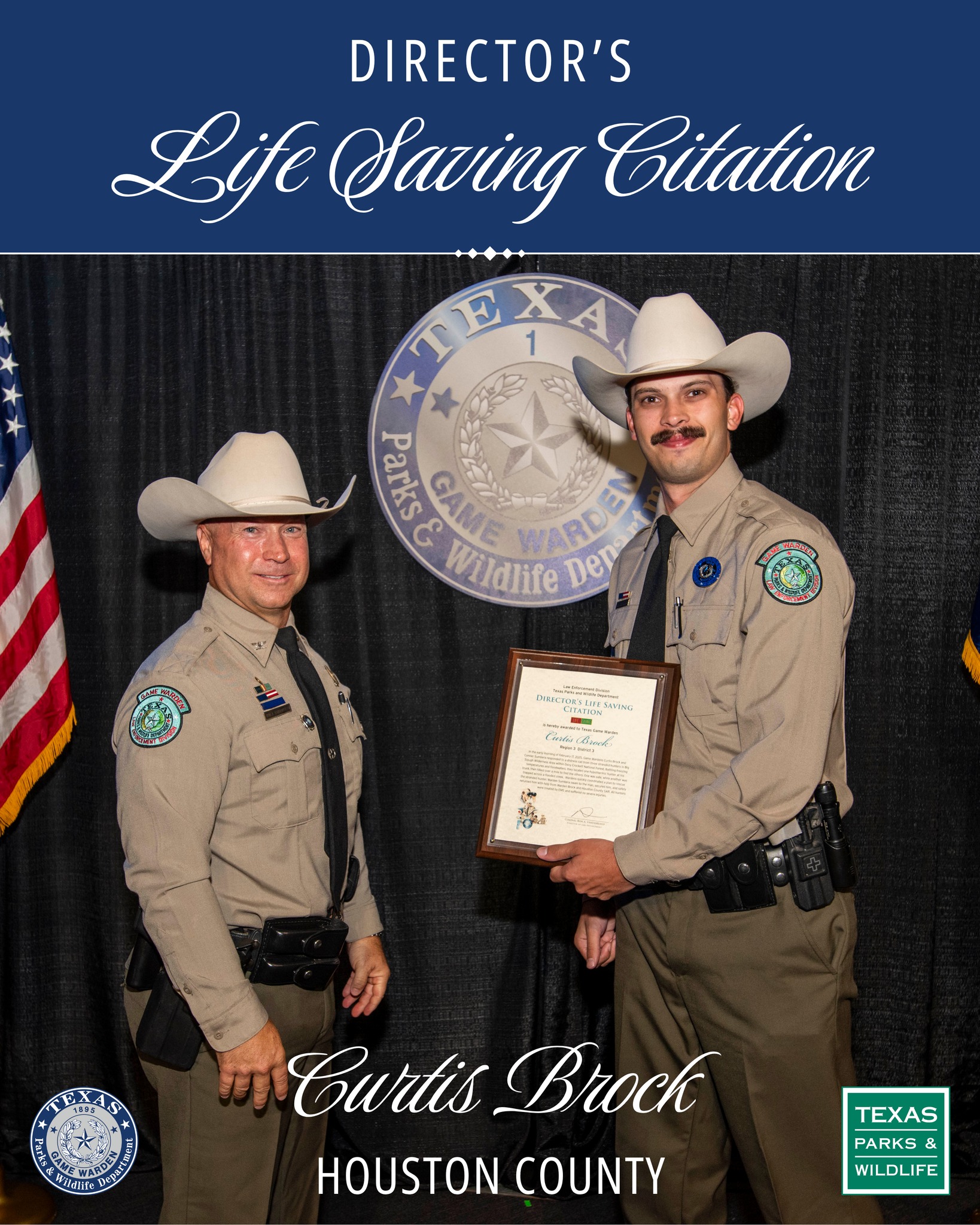 The Director’s Lifesaving Citation... - Texas Game Wardens | Facebook