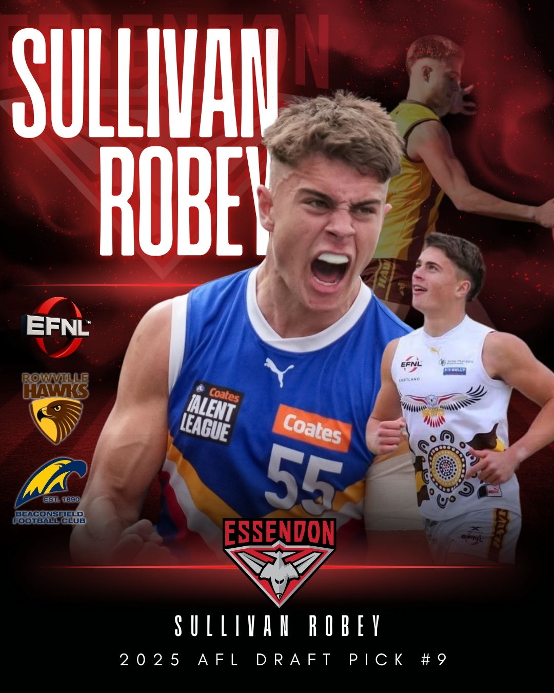 AFL 2025 Draft | Pick... - Eastern Football Netball League | Facebook