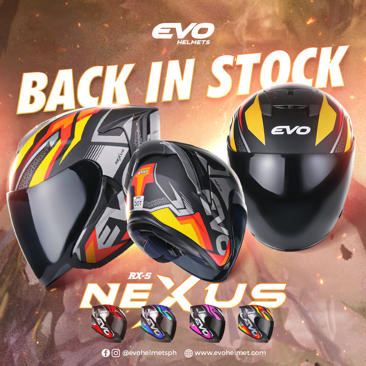 The EVO RX-5 Nexus is back! 👌... - EVO Helmets Philippines | Facebook