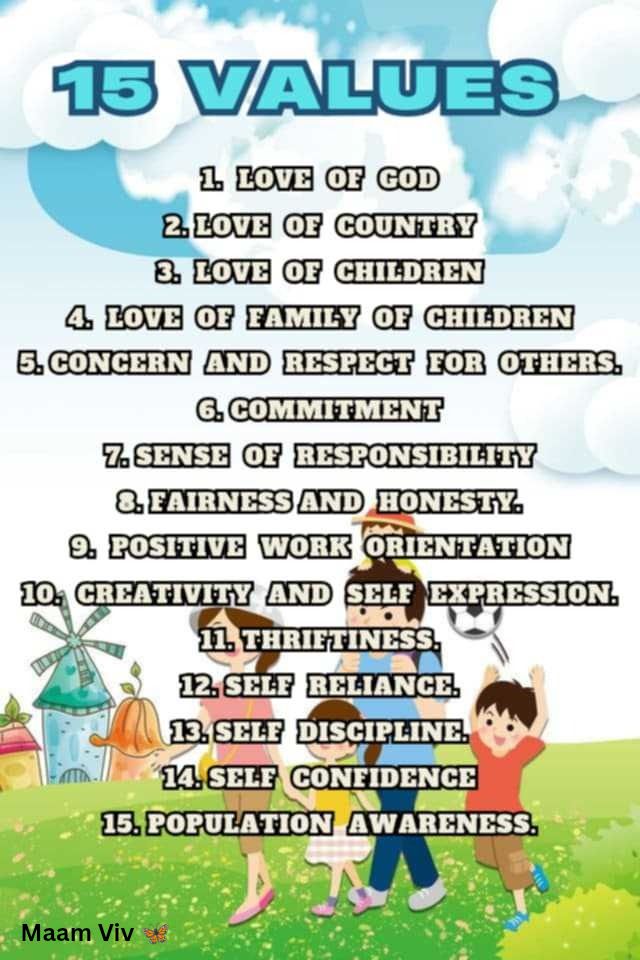 8Ma'am - 15 VALUES Free lang Po ito 🫰🦋 Para Sa mga CDW Follow Po page ...