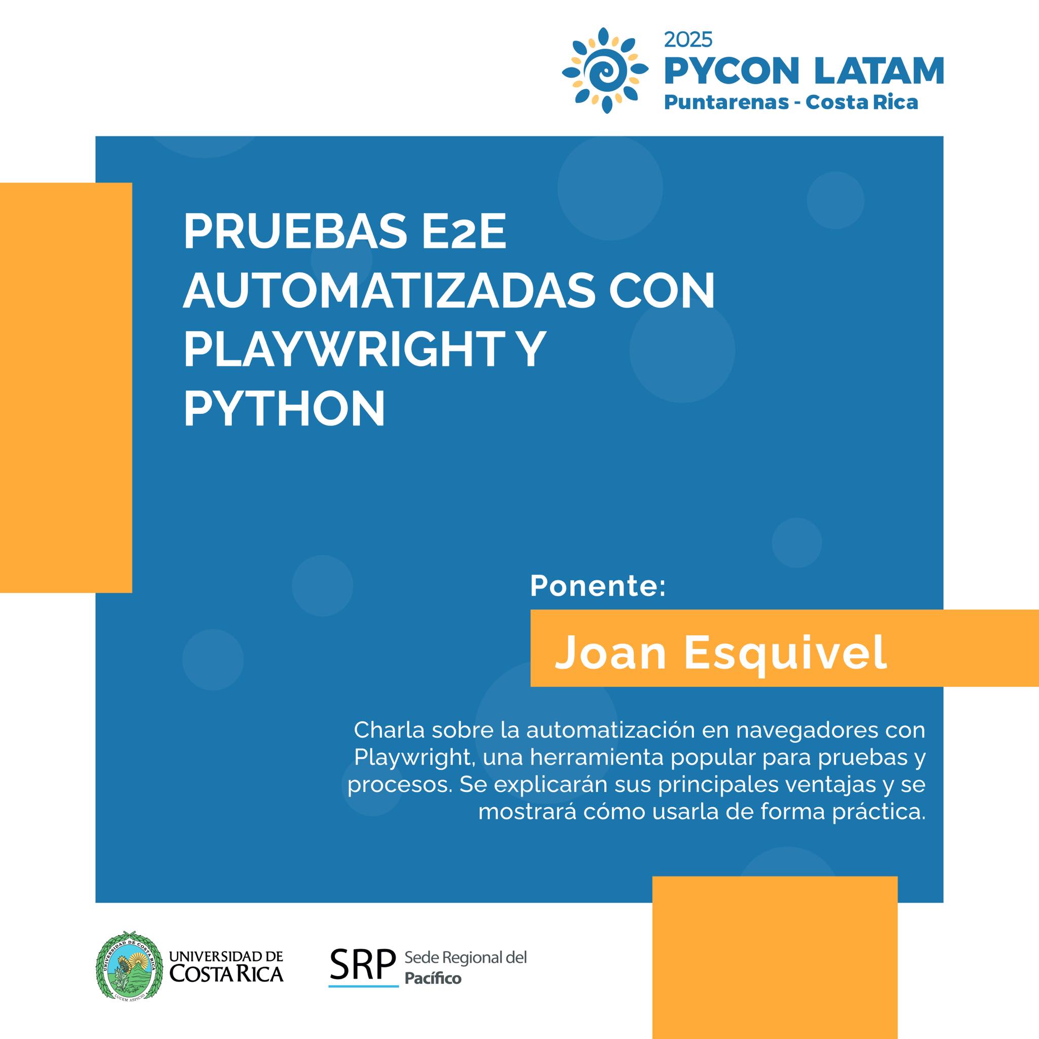 PyLatam - 🧪🚀 Automatizá tus pruebas como un pro. Joan... | Facebook