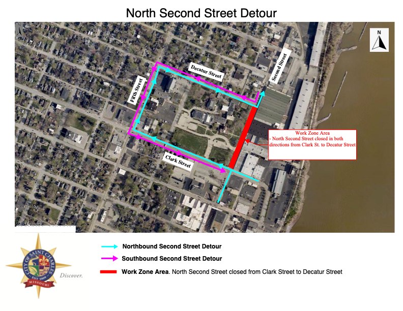 Saint - 🚧 Work Zone Update 🚧 Heads up, St. Charles! The North Second ...