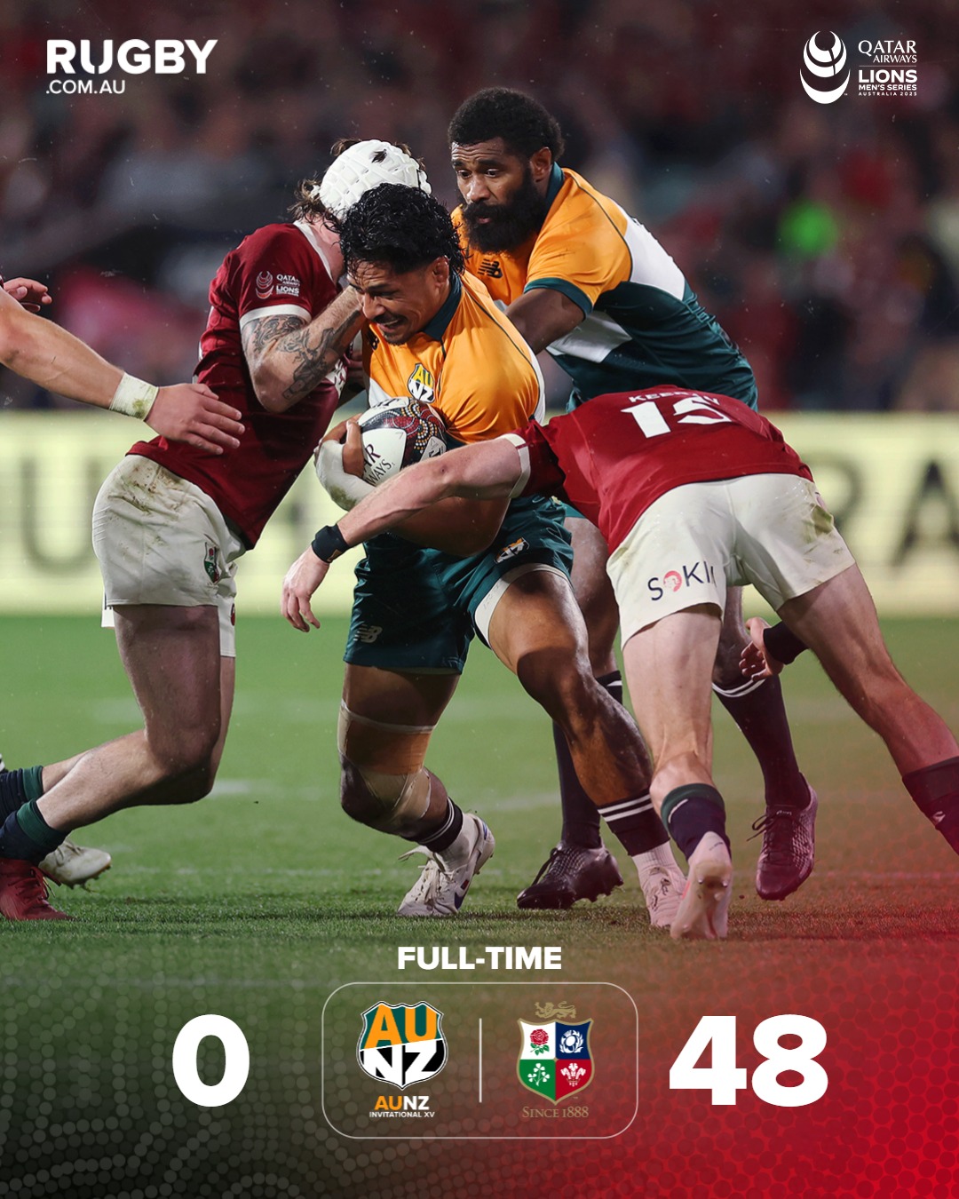 rugby.com.au - The Lions prove too strong in Adelaide 🦁... | Facebook