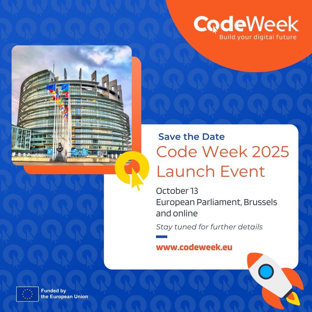 JA Europe - 📅 Save the Date: EU Code Week 2025 Launch... | Facebook