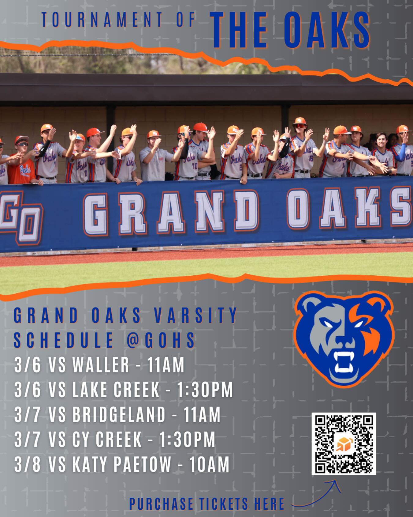 Grand Oaks High School Baseball | Spring TX