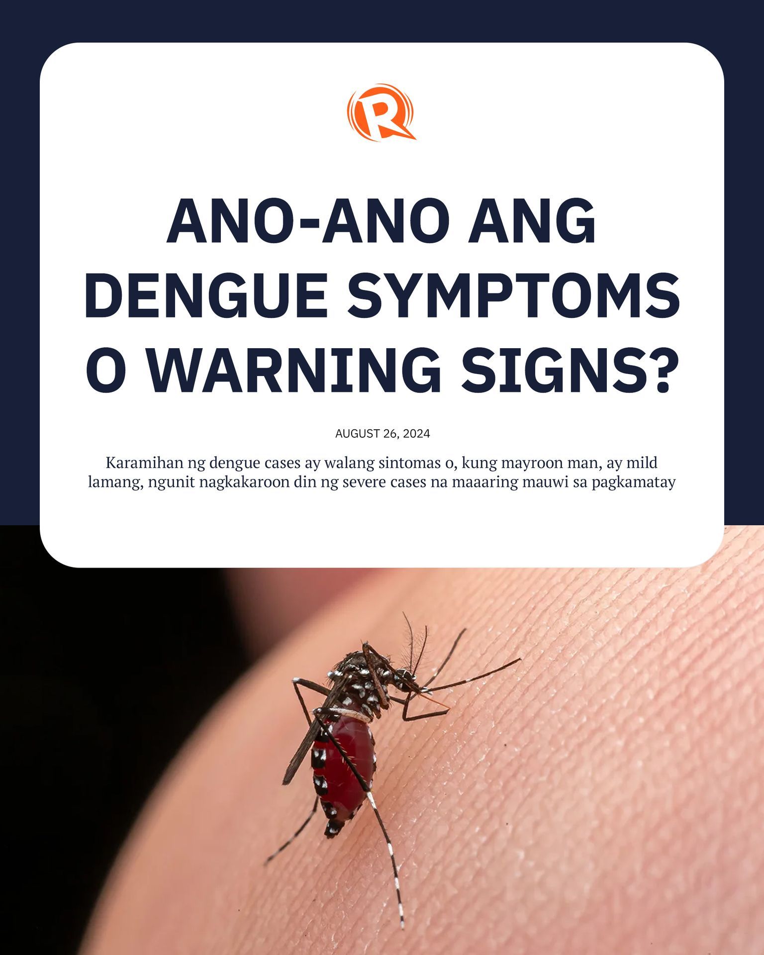Rappler - Ang dengue ay isang viral infection na nakukuha ng tao mula ...