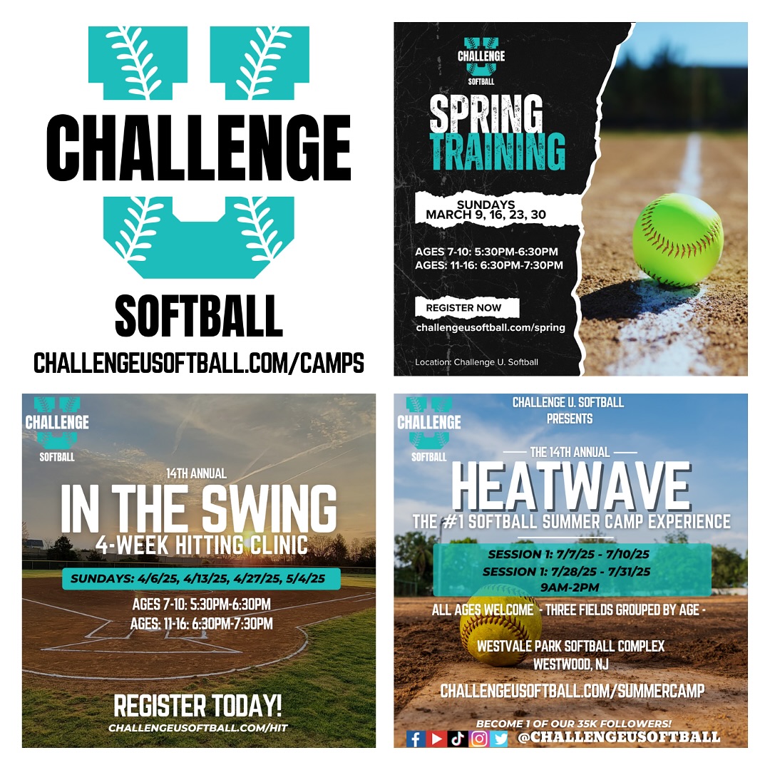 🏆 14th Annual Challenge U. Softball Spring & Summer Camps! 🥎🔥 Get ready ...