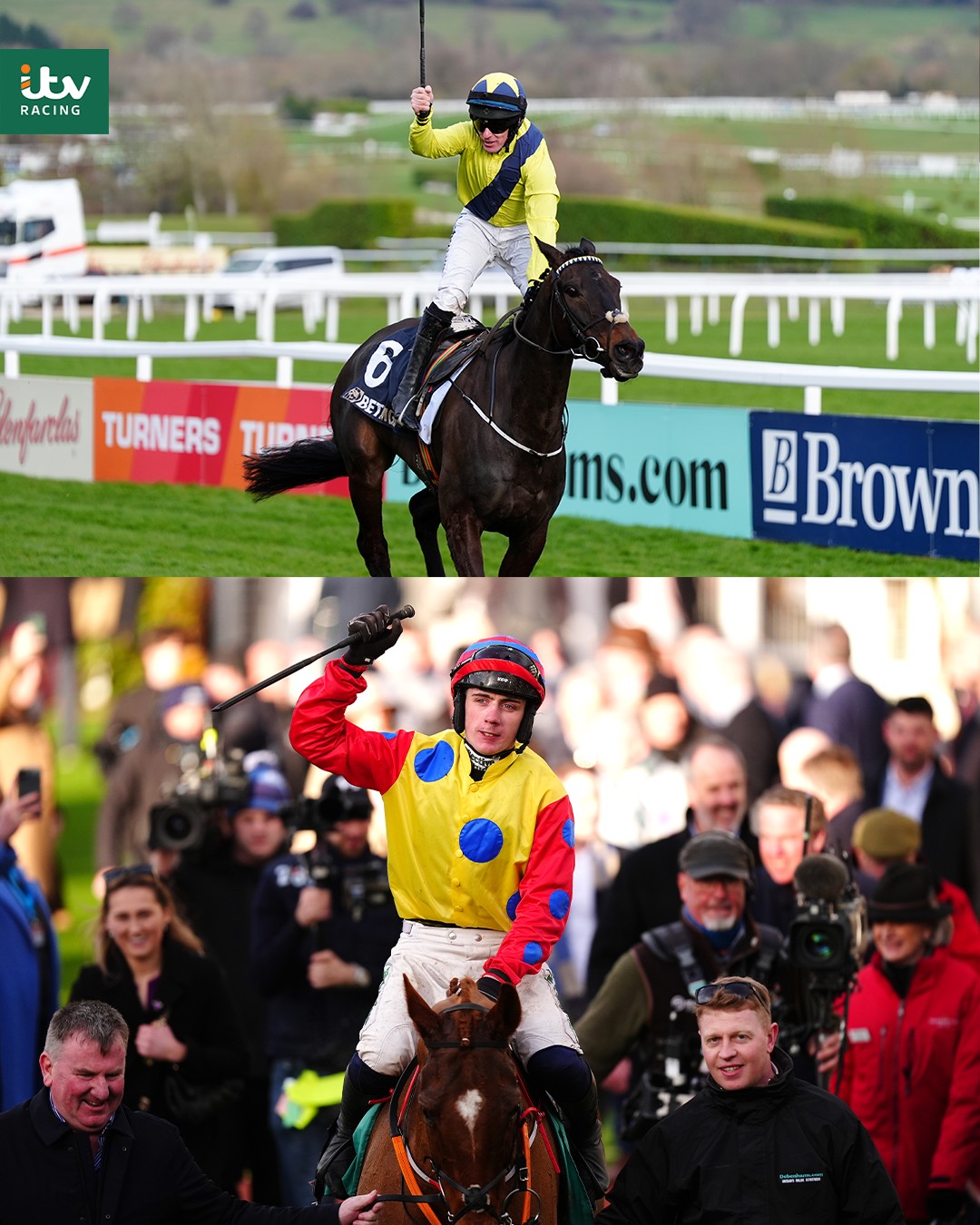 ITV - Michael O’Sullivan won two races at Cheltenham in 2023 on Marine ...