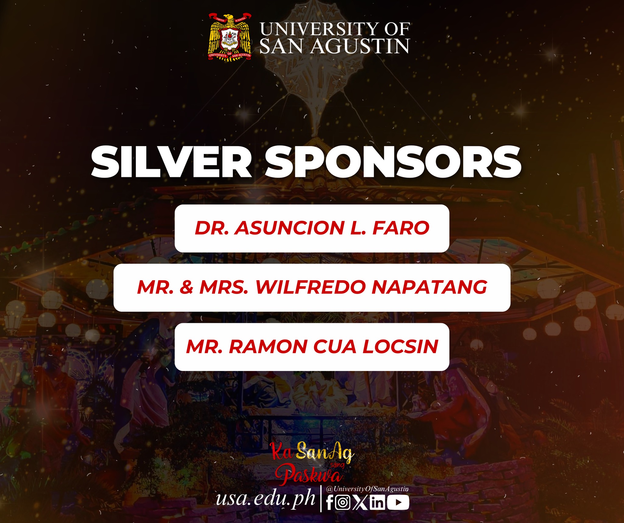 OFFICIAL USA ADVISORY... - University of San Agustin - Iloilo | Facebook