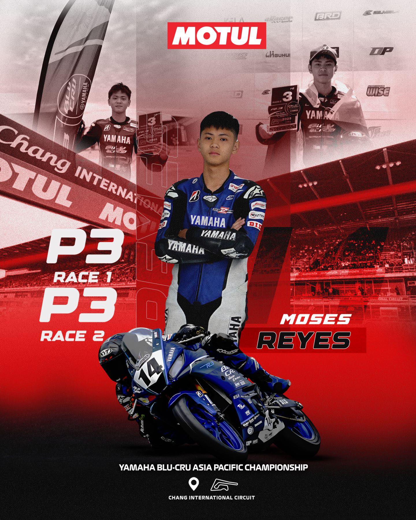 Motul - Well done, Moses Reyes! Securing P3 in Race 1 and Race 2 at the ...