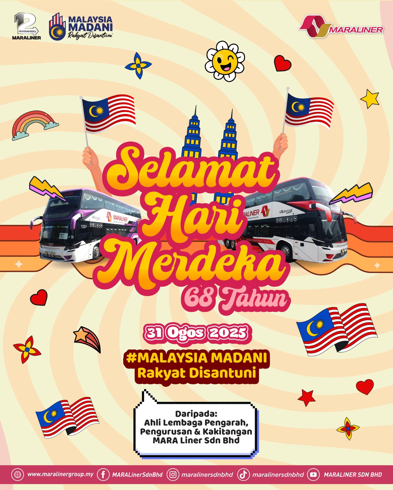 MARA - SELAMAT MENYAMBUT HARI KEMERDEKAAN MALAYSIA KALI KE-68 🇲🇾 ...