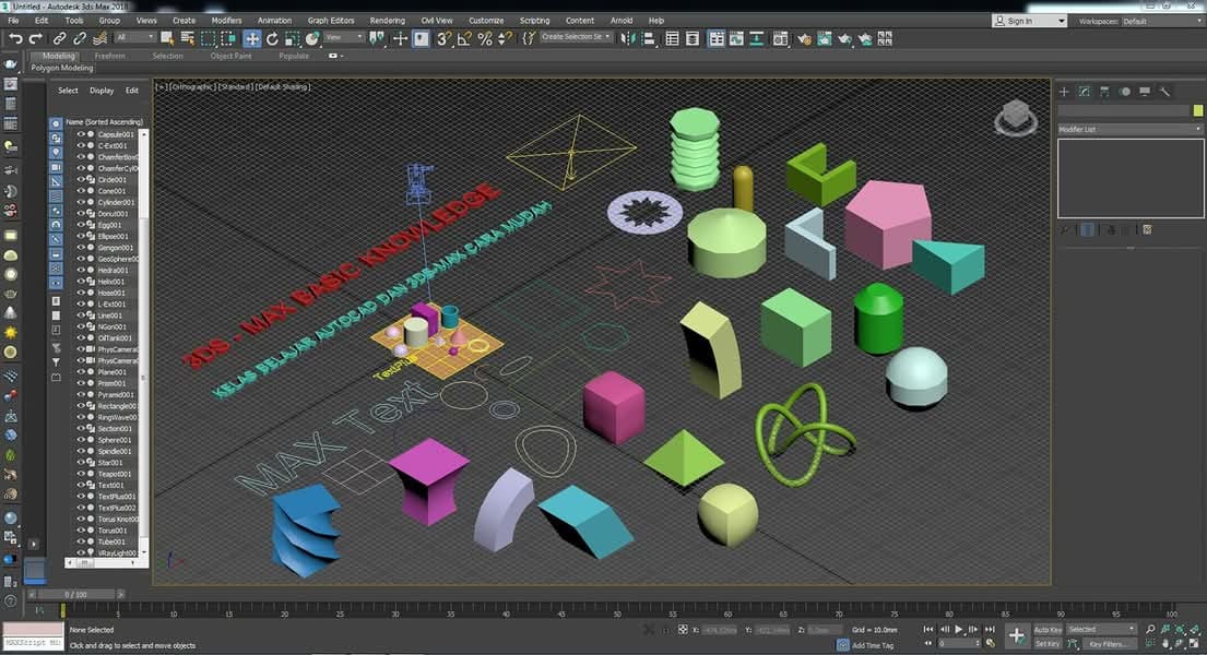 Kelas - Pengetahuan Asas Untuk Pengguna 3ds-Max Peringkat Awal Tools ...
