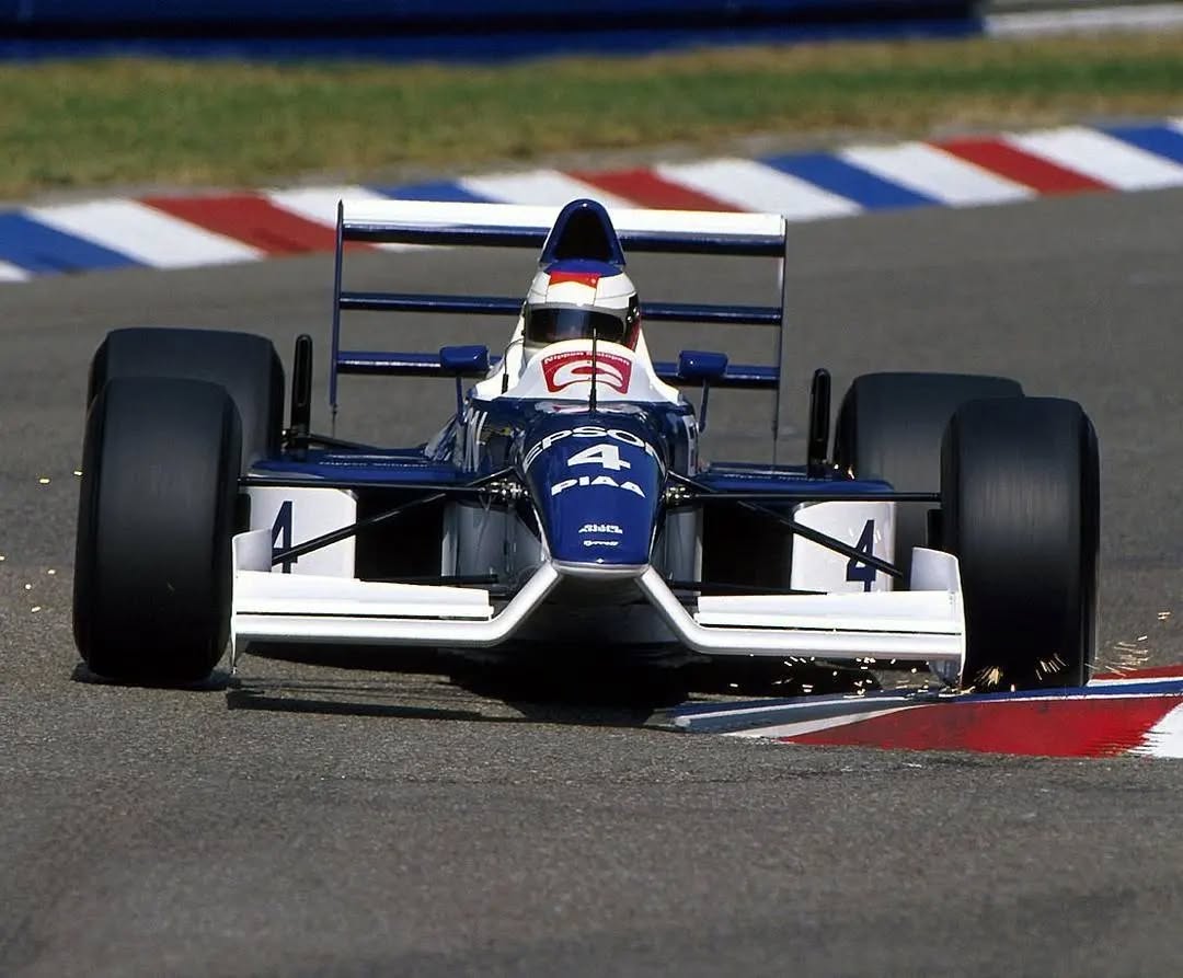 Jean Alesi driving his Tyrrell 019 during the 1990 French grand