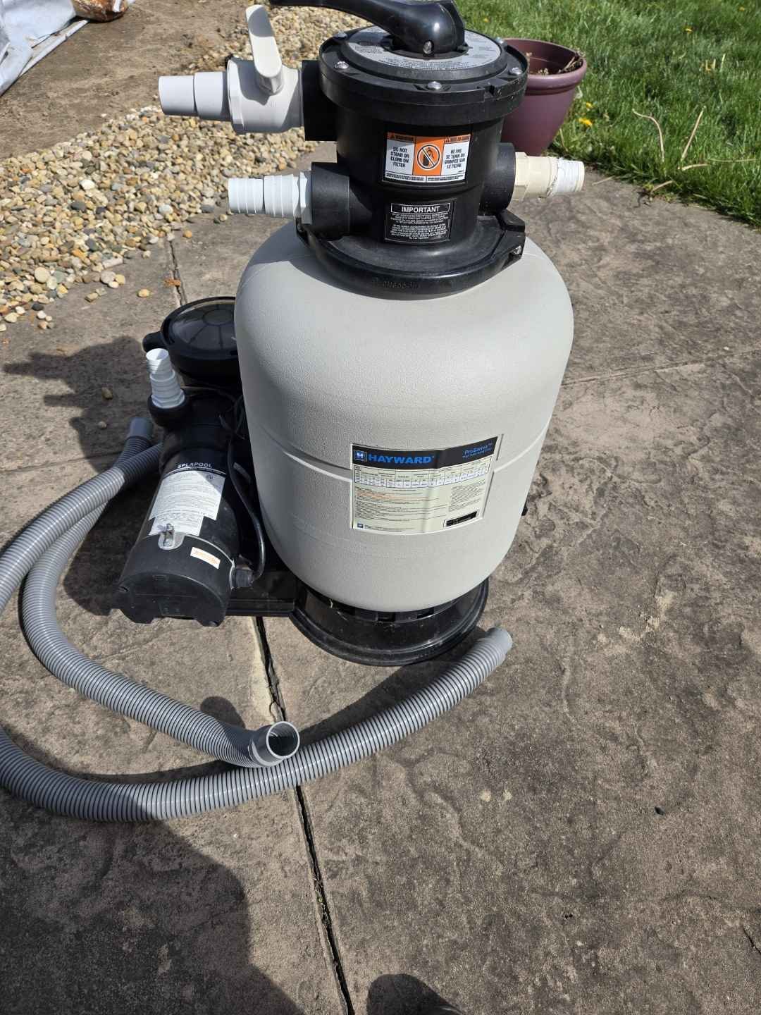 Hayward ProSeries S166T Pool Sand Filter w/ SPLAPOOL 1.5 HP Pump ...