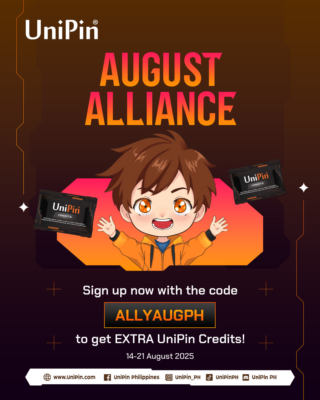 UniPin - 💥 Ready to squad up for rewards? Join the August... | Facebook