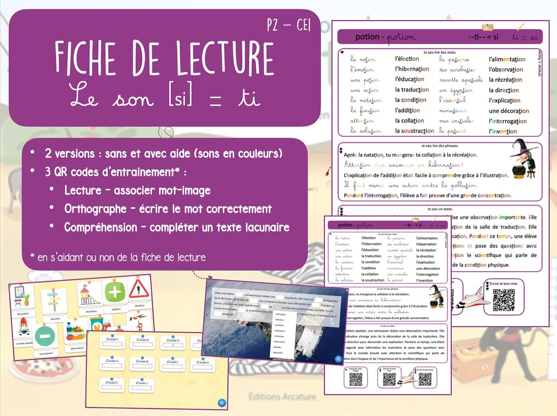 ** Fiches de lecture P2 - CE1 ** 📢... - Mother n Teacher | Facebook