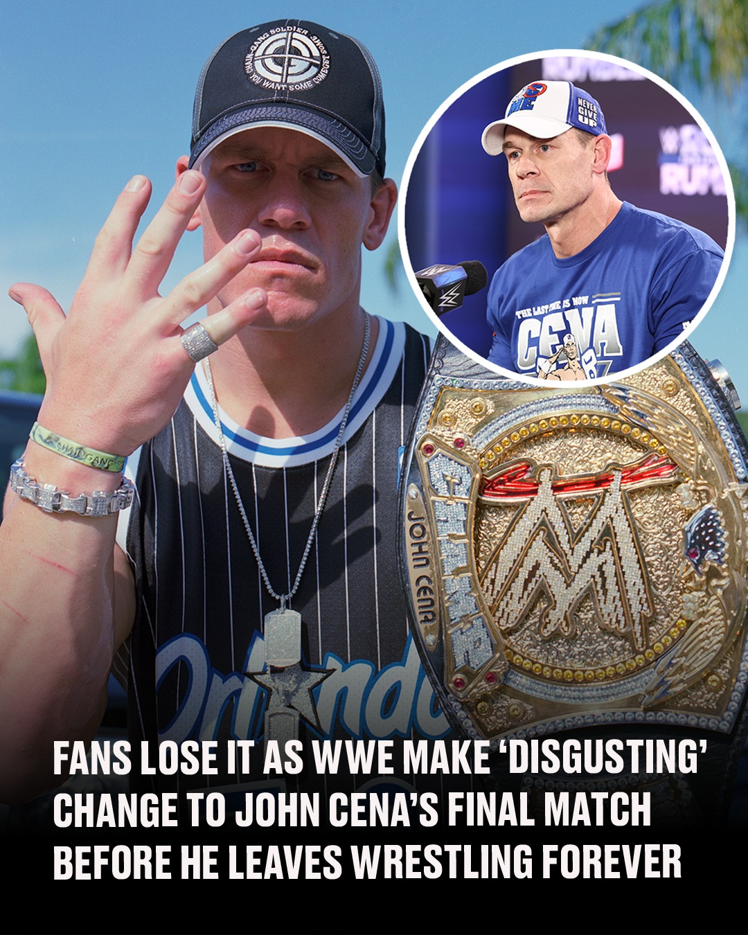 SPORTbible - 🚨 MAJOR CHANGE TO CENA FAREWELL 🚨 Fans can't... | Facebook