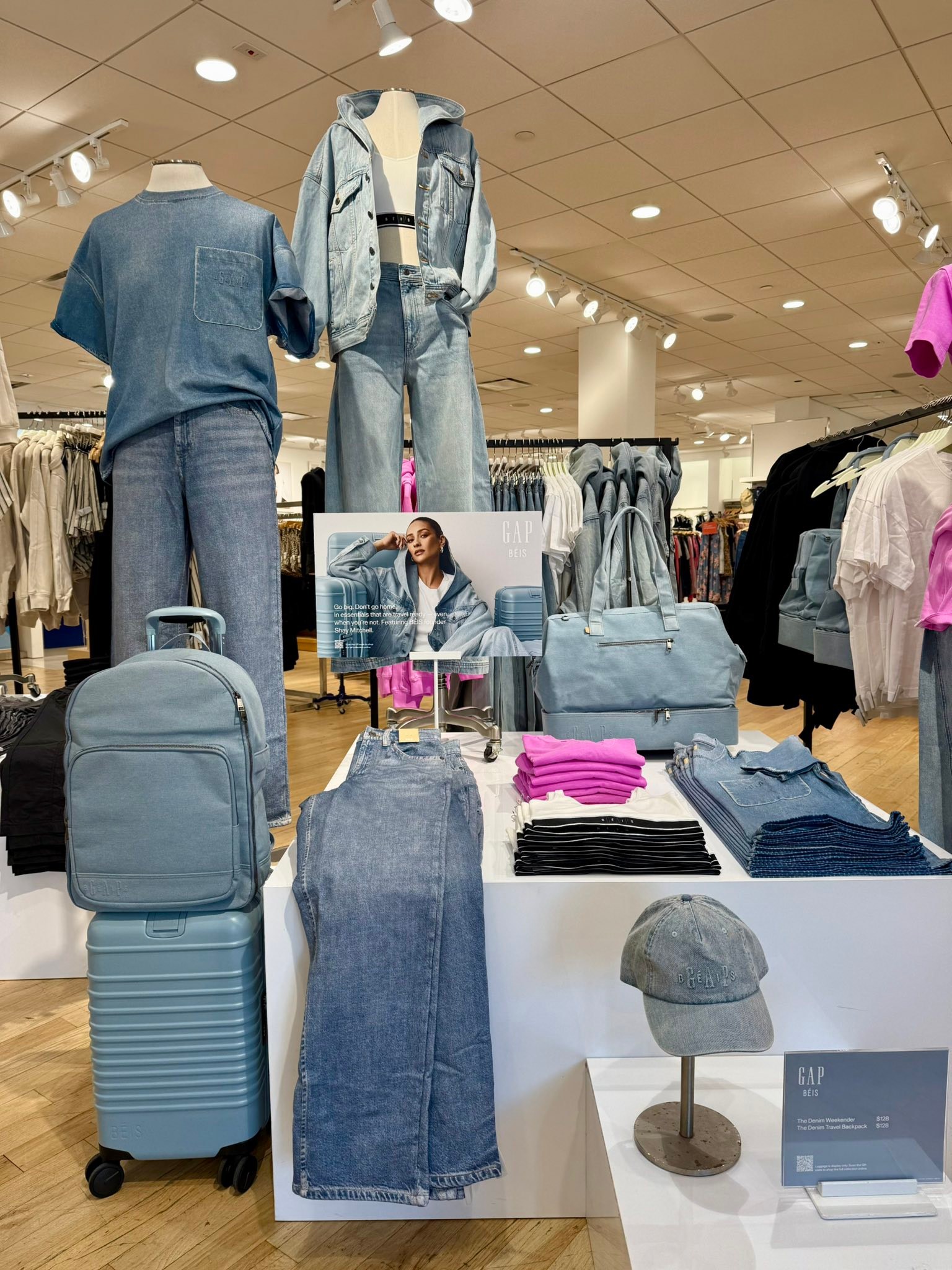 The Gap x Beis collaboration has officially launched and is 