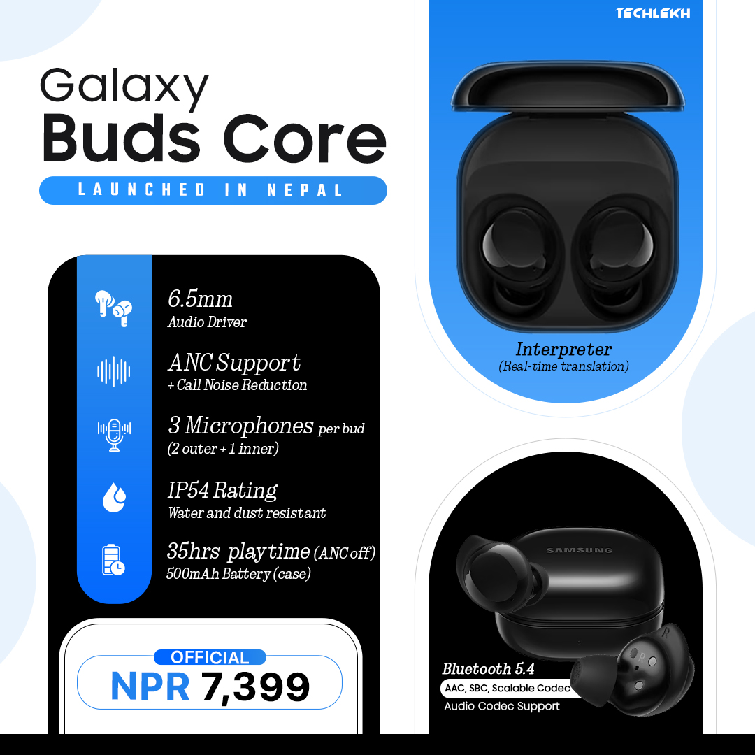 🎶 More info here :- shorturl.at/DOnZQ The Galaxy Buds Core