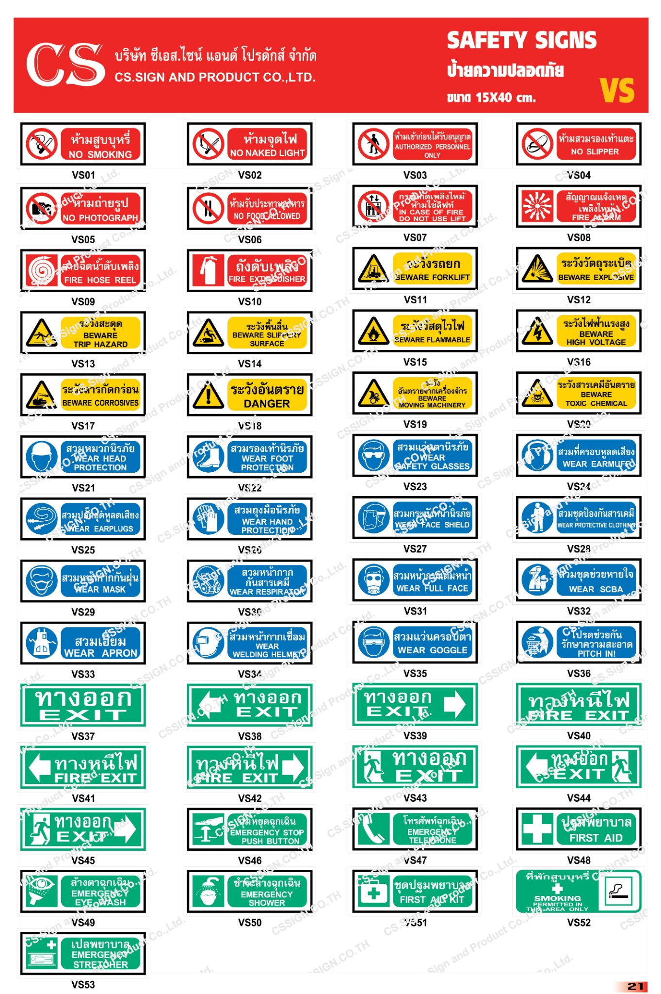 👉 #ป้ายความปลอดภัย SAFETY SIGNS-VS-VA 👇 ดูรายละเอียดหน้าwebsite🌐ทักแชท🌏 ...