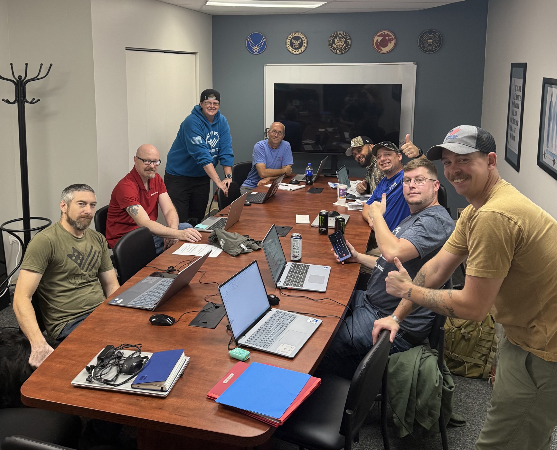 Veterans - Meet the Lake County team! We're at our weekly all hands ...