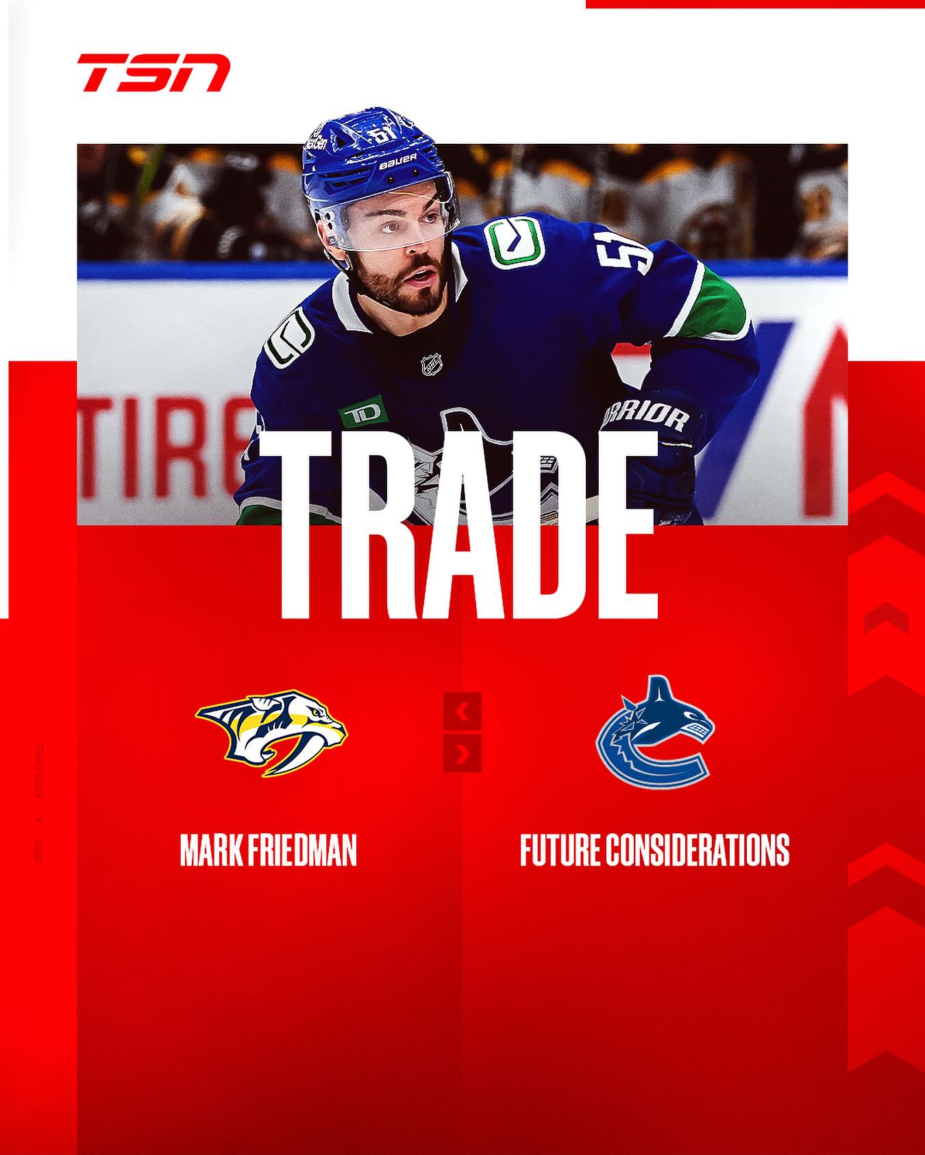 TSN - The Vancouver Canucks have traded defenceman Mark Friedman to the ...