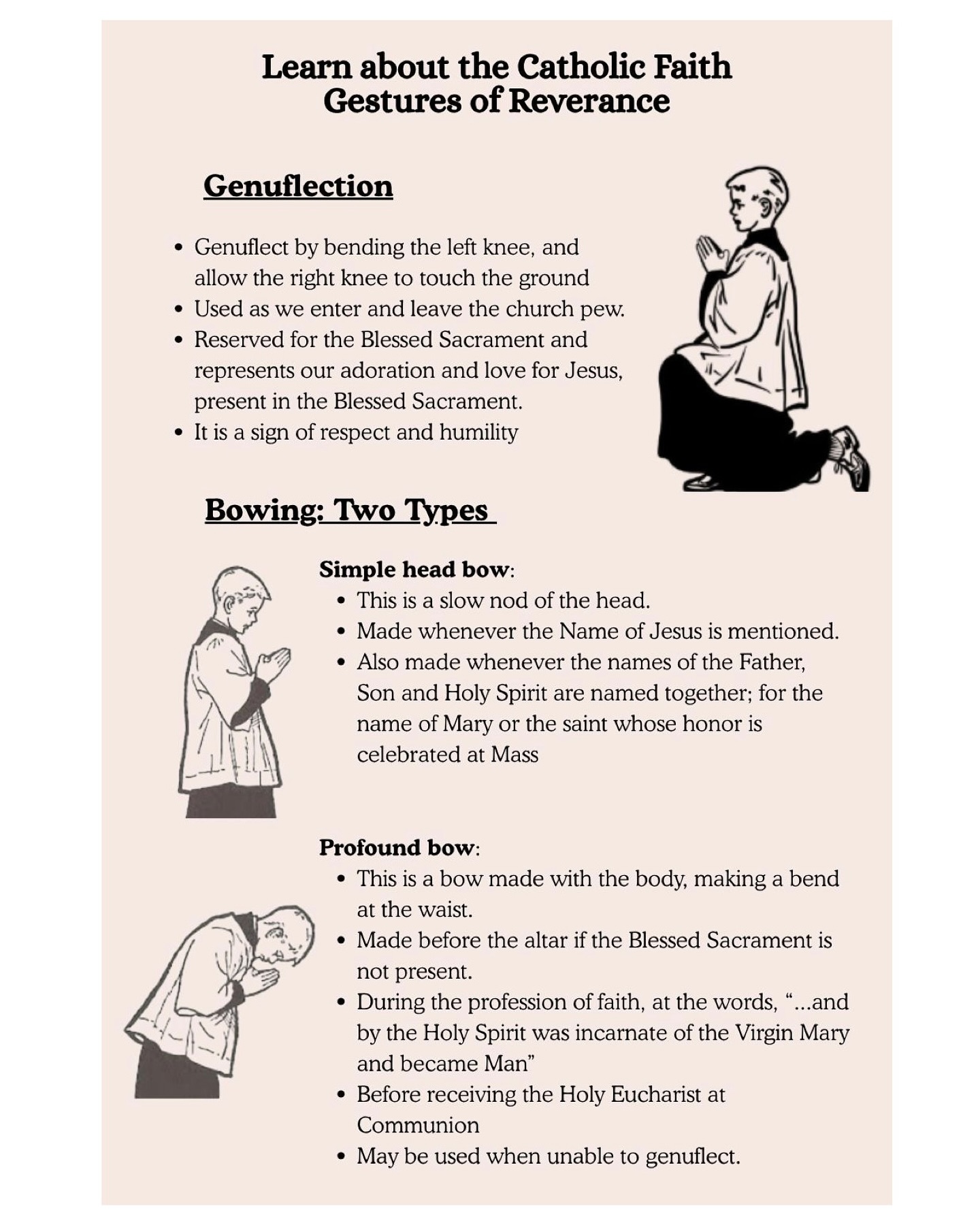 The correct way to Genuflect as a... - A Catholic Mom's Life | Facebook