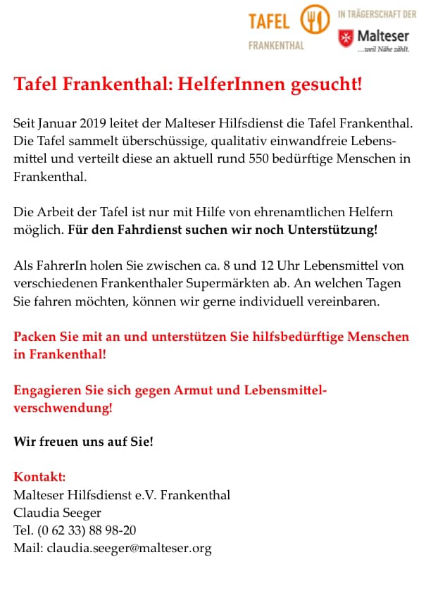 Malteser Frankenthal 照片 Facebook