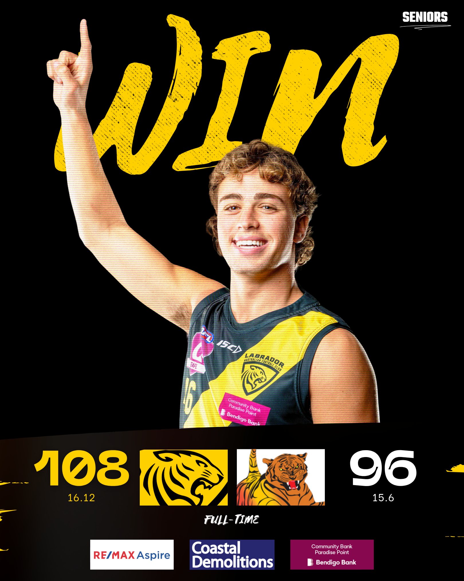 Labrador - That's four straight wins for our QAFL Seniors, and the Loft ...