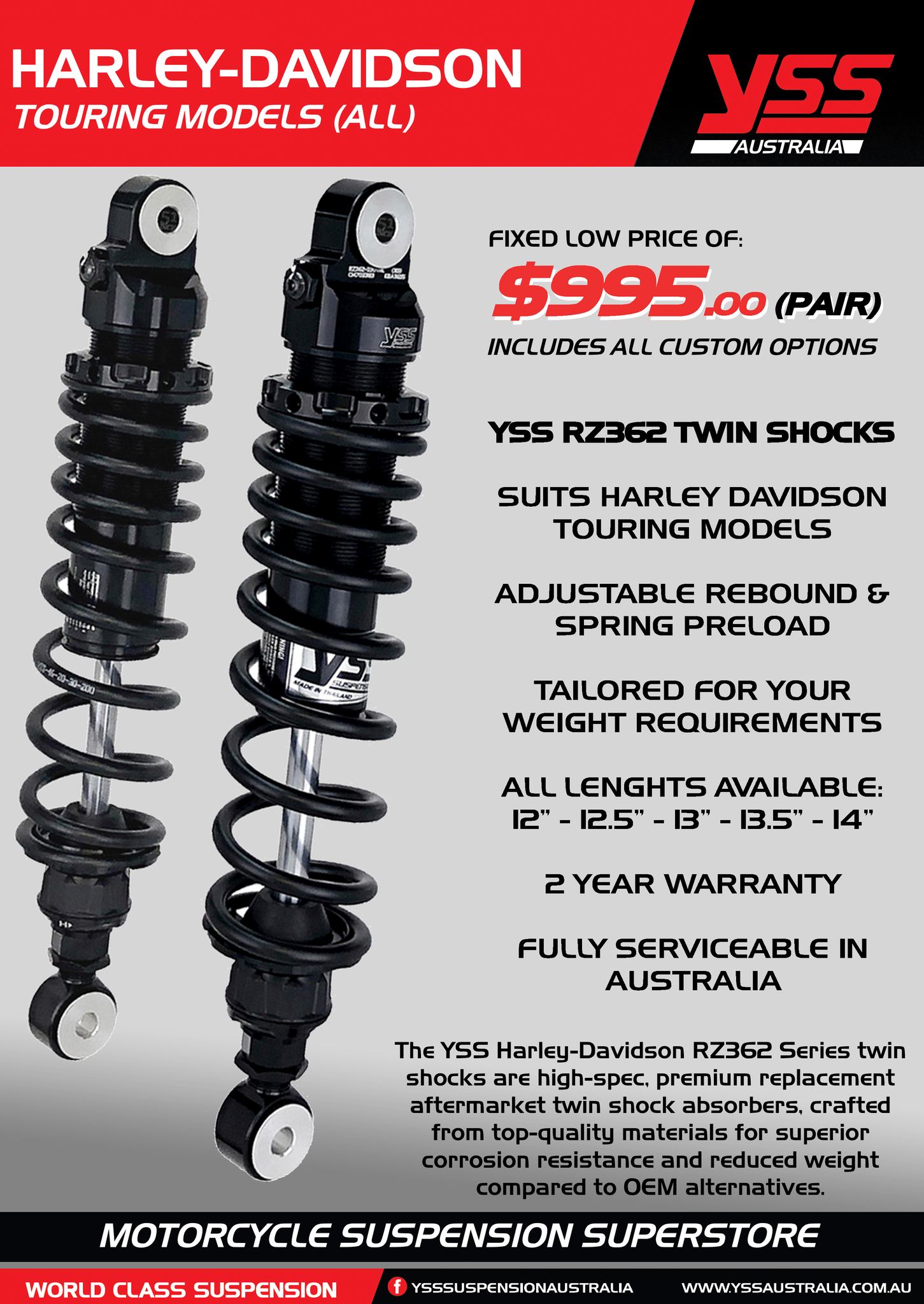 YSS Suspension Australia added... - YSS Suspension Australia